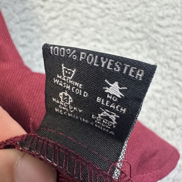 Dixxon Flannel Bordeaux Shirt Womens Medium Maroon Long Sleeve Polyester Western - Picture 13 of 14